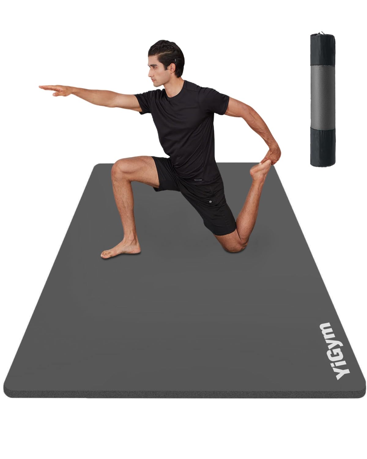 YiGym Yoga Mat Thick 10mm 190×90cm NBR Exercise mat for Yoga Pilates Gym