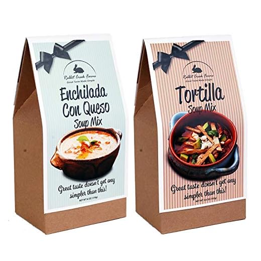 Rabbit Creek Soup Mix Variety Pack of 2 – Enchilada Con Queso and Tortilla Soup Mix