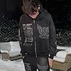OANTGM Zip Up Hoodie Grunge Jackets Streetwear Y2k... #3