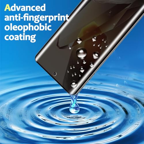 Image of Privacy UV Tempered Glass for OnePlus 12R (6.78 inch) - Anti-Spy, 9H Hardness, Scratch Resistant, 100% Fingerprint Unlock, UV Installation Kit Included