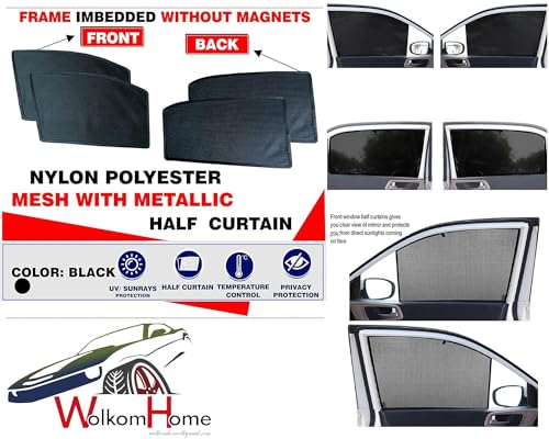 Image of WolkomHome Car Accessories Fix Curtain Window Shades Half Curtains Sunshade for Punch Ev 2024
