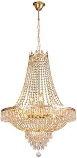 Modern Contemporary Crystal Chandelier Lighting for Villa Foyer Staircase High Ceiling Chandelier,Medium Luxury Pendant Li...