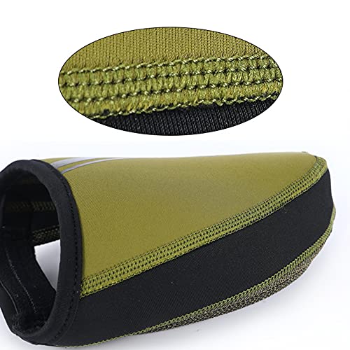 Anwangda 1 paire de protège-orteils de cyclisme - Coupe-vent - Élastique - Pour l'extérieur - Pour homme et femme - Thermal chaud - Pour vélo de course VTT - Bottes de route - Taille : L - Image 5