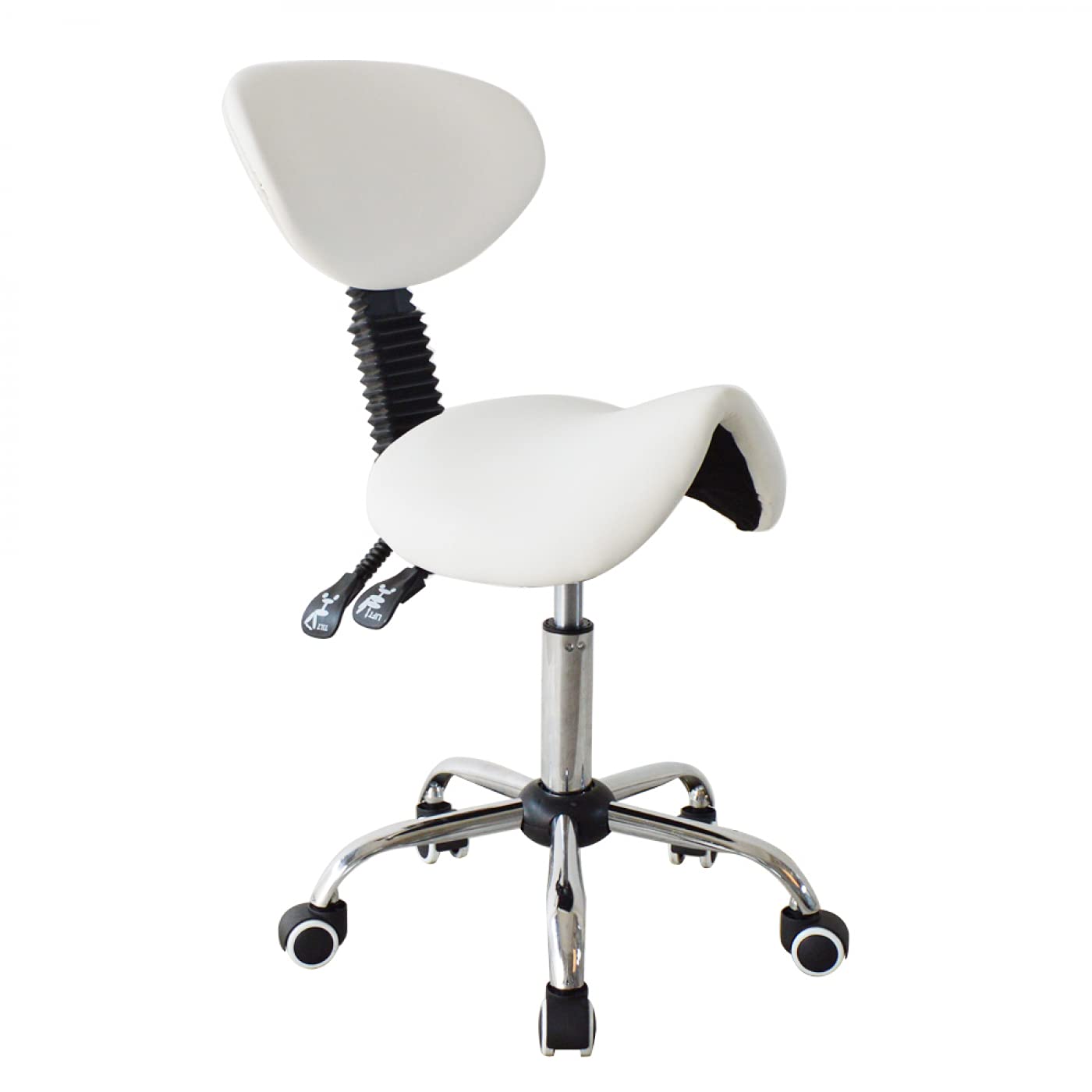 VDD Taburete ergonómico reclinable - Taburete de peluquería - Tabouret - Altura regulable