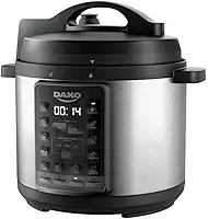 Panela de Pressão Elétrica Dako 1000W 6L Preta 220V