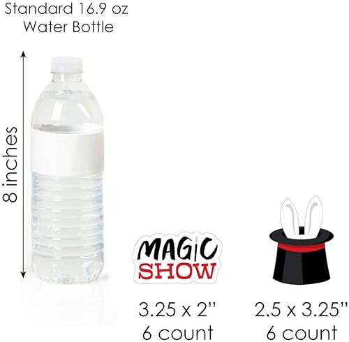 Miniatura 7 de Big Dot of Happiness Ta-Da, Magic Show  Decoración de cupcakes  Juego de envoltorios mágicos para cupcakes y selecciones de golosinas  Juego de 24