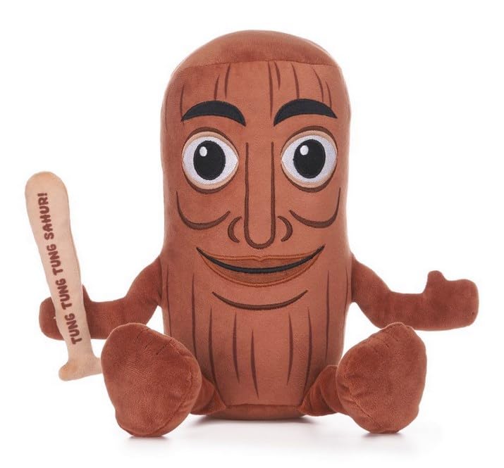 Tung Tung Tung Brainrot Soft Toy 9" Tung Sahur Brain Rot Plush