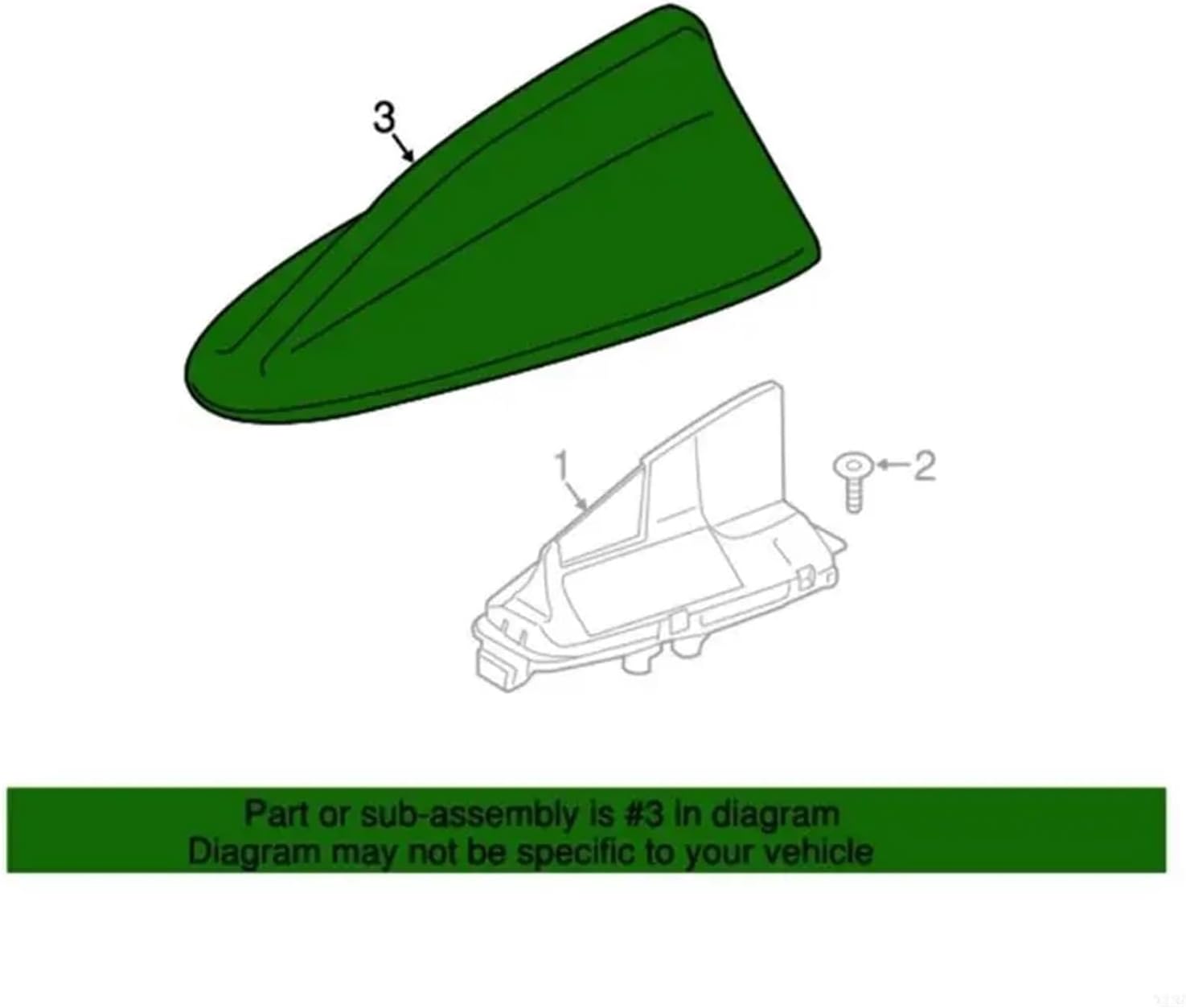 Auto Adhesive Shark Fin Antenna Protector Vehicle Roof Trim No Tool Installation
