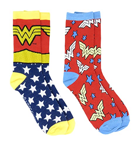 Hyp DC Comics Wonder Woman Classic Juniors 5 Pack Low Cut Ankle Socks (4-10)