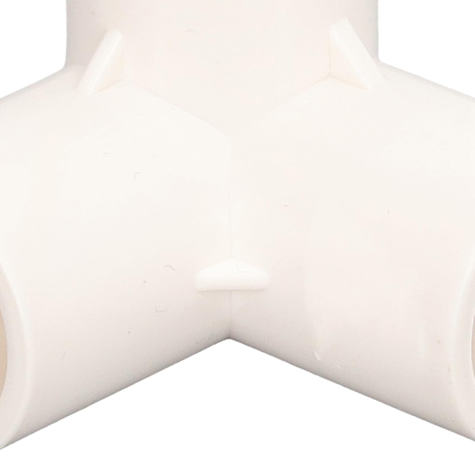 3 Way PVC Pipe Fittings | 10PCS 25mm Tee Elbow Connector | 90 Degree Corner Fitting for Furniture/Greenhouse/Water Pipes | Sturdy Plastic (White)