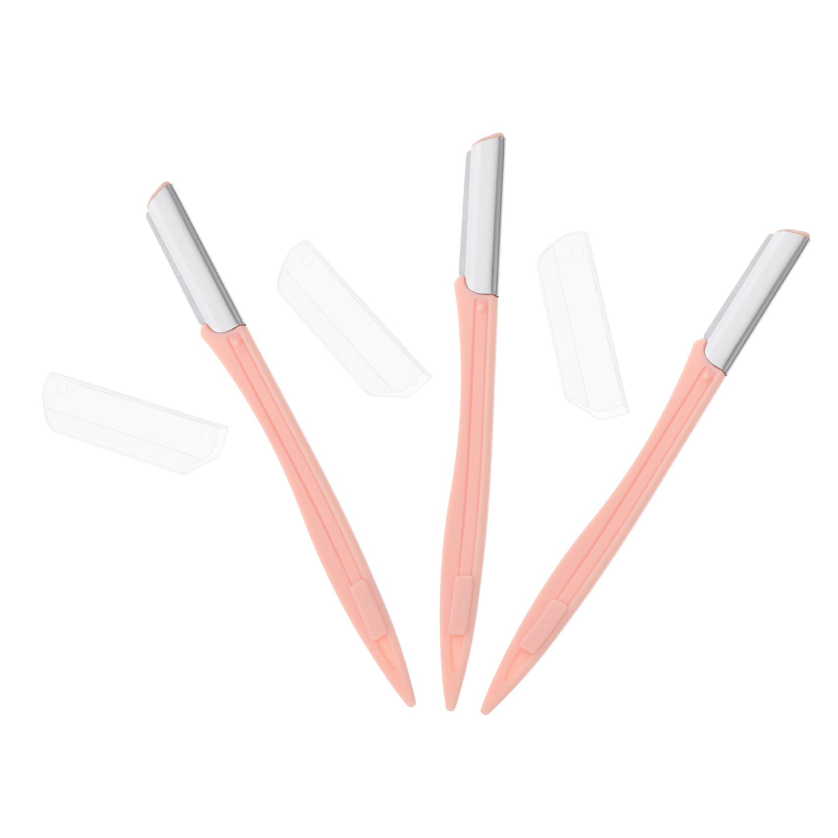 Baluue 9pezzi Rasoio Per Sopracciglia Con Manico Plastica Strumenti Pratici Per La Delle Sopracciglia Rasoio Eyebrow Shaper Rosa Facile Da Trasportare e Utilizzare