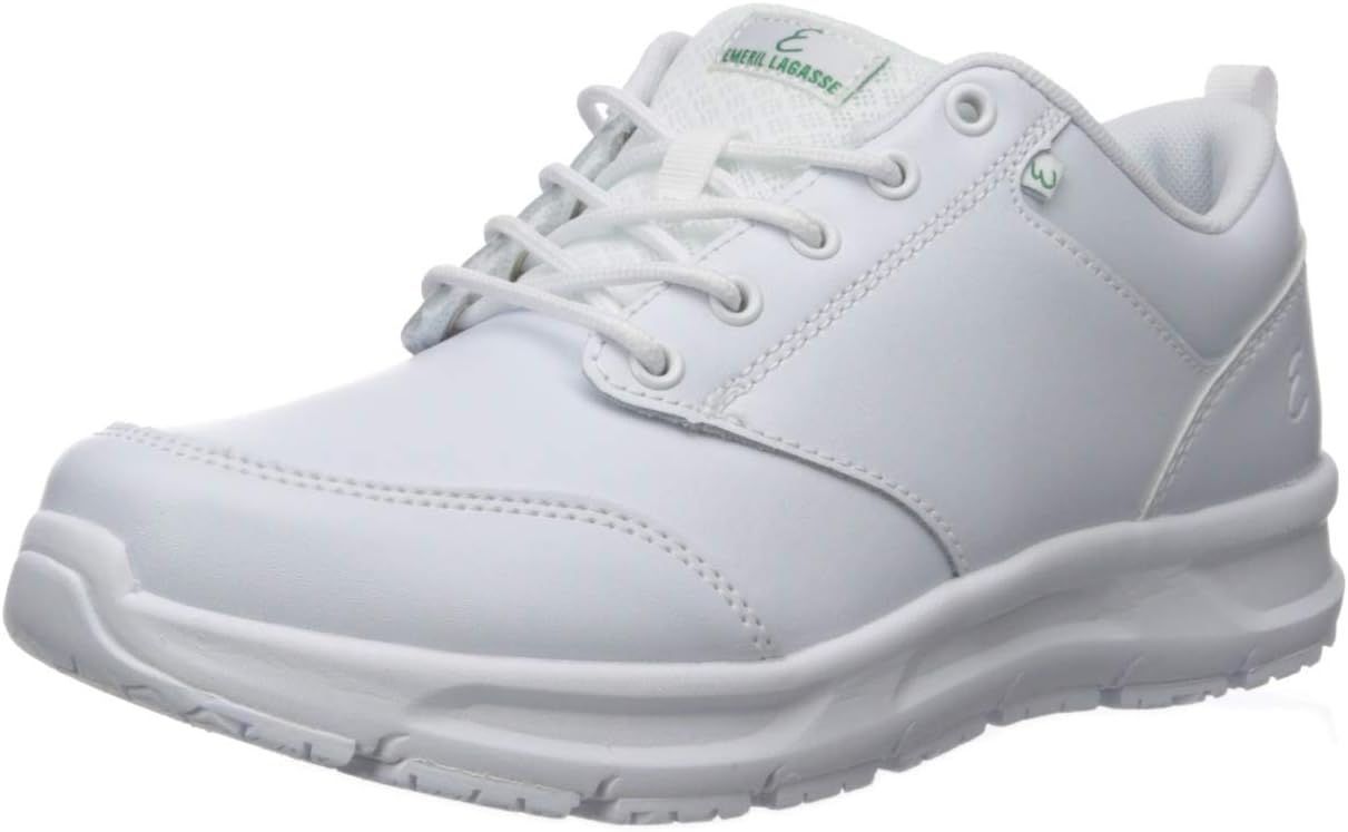 Emeril Lagasse Women's Quarter Shoe, White Leather, 7 W US