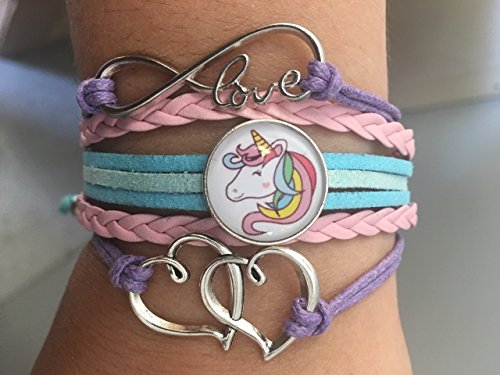 Infinity Collection Unicorn Charm Bracelet, Unicorn Jewelry2
