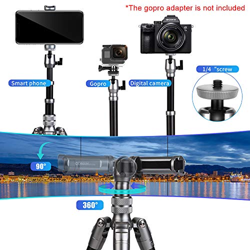 Camera Tripod, COMAN 3 in 1 Phone Tripod and Selfie Stick Tripod with Bluetooth Remote 57 inch for iPhone