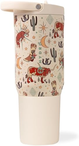 Miniatura 12 de HydroJug Sport Botella de acero inoxidable con popote, aislada al vacío, de 40 onzas, a prueba de fugas, diseño ergonómico, reutilizable, apta para