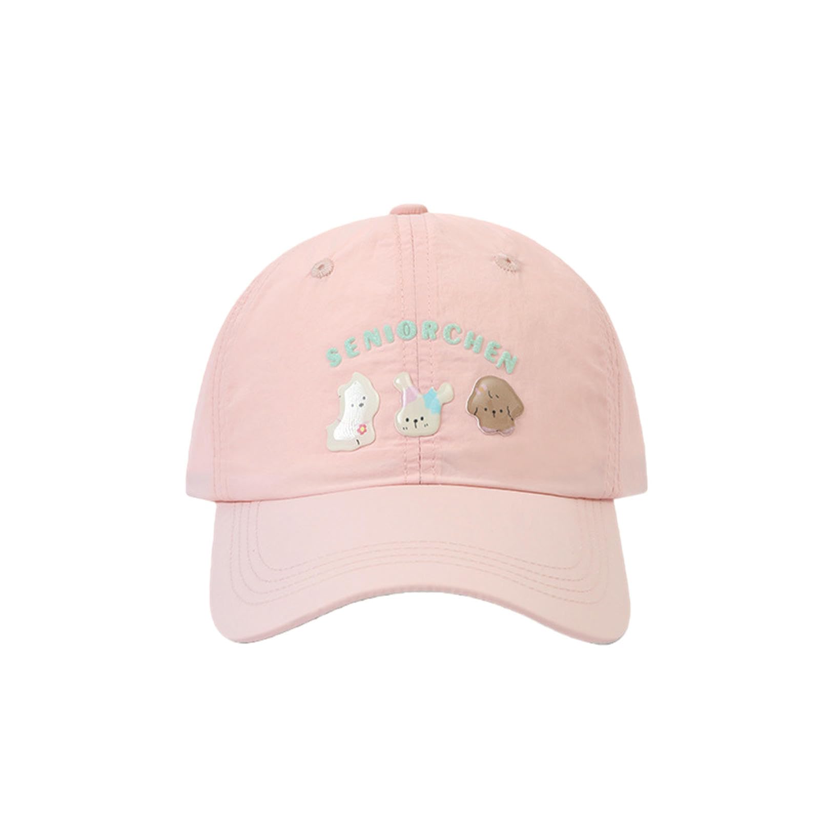 Gyios Baseball Cap Plain Snapback For Men - Classic Adjustable Sport Casual Sun Visor Hat-25223 Pink-54–59cm,