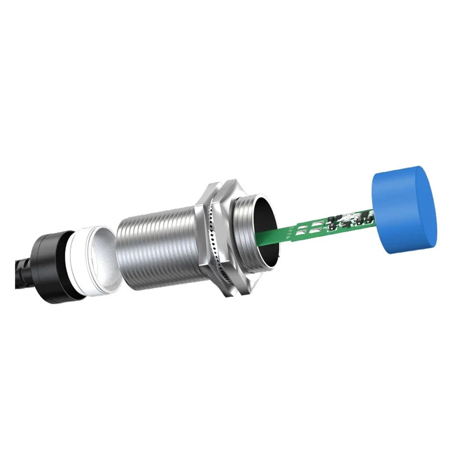 Sensor de interruptor de proximidad inductivo de metal serie M12 tipo de descarga industrial directa DC10-30V NPN NPN (PNPN de 2 mm DC2 de alambre NO)