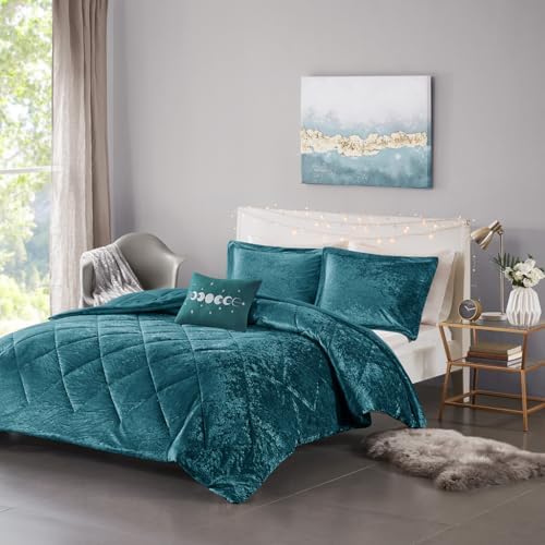 Gracie Mills Eirlys Velvet Duvet Cover Set
