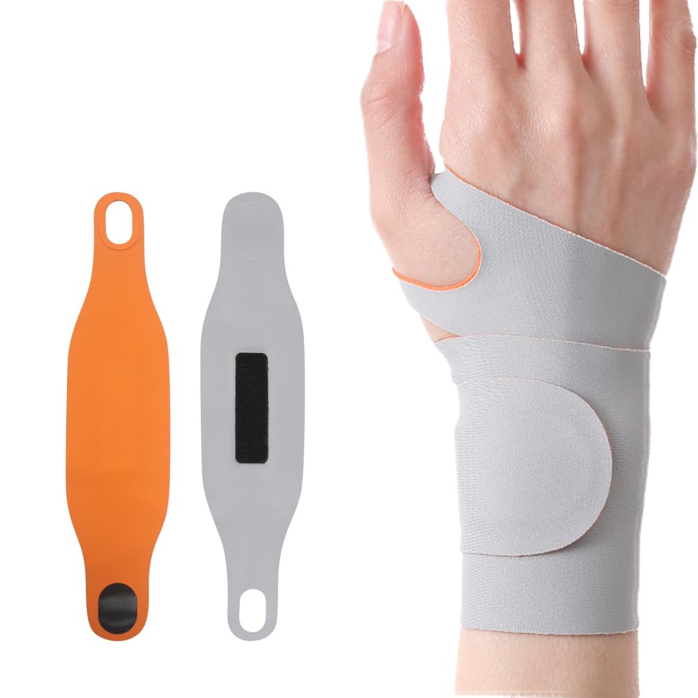 2 Pack Wrist Compression Strap Wrist Brace,Adjustable Thin Carpal Tunnel Wraps Support for Sport,Arthritis Tendonitis,Sprains,Pain