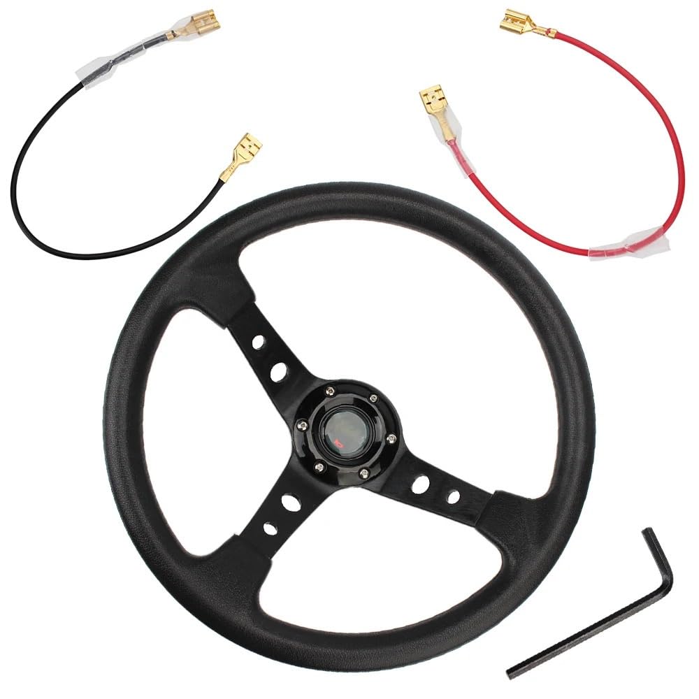 Volante da Corsa Universale,Volante Sportivo Volante da corsa for auto 14 pollici sportivo alla deriva