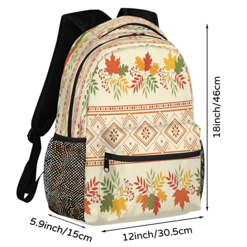 Mochila ligera para laptop de 15.6 pulgadas con estampado botánico 2