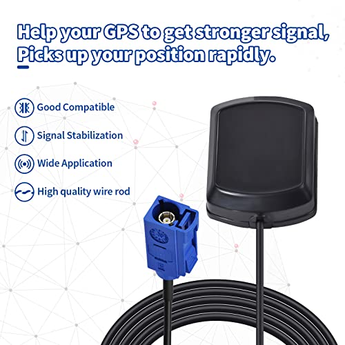 Eightwood Actieve GPS Antenne Fakra"C" -adapter met 3M RG174 Verlengkabel GPS Antenne voor GPS Module VW Golf AUDI GPS-navigatiesysteem GPS Ontvangers Auto DVR GPS Module Tracking Antenna - Image 5