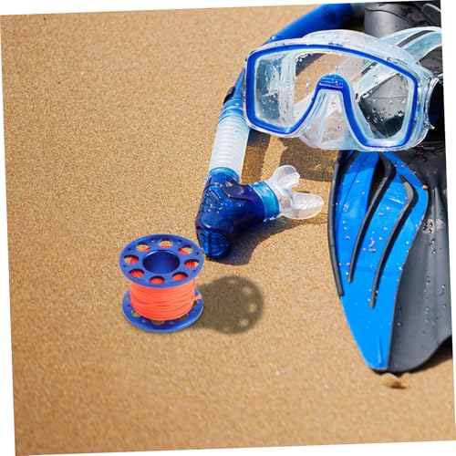 Carrete de buceo de aluminio TOYANDONA con línea para exploración de mar 5