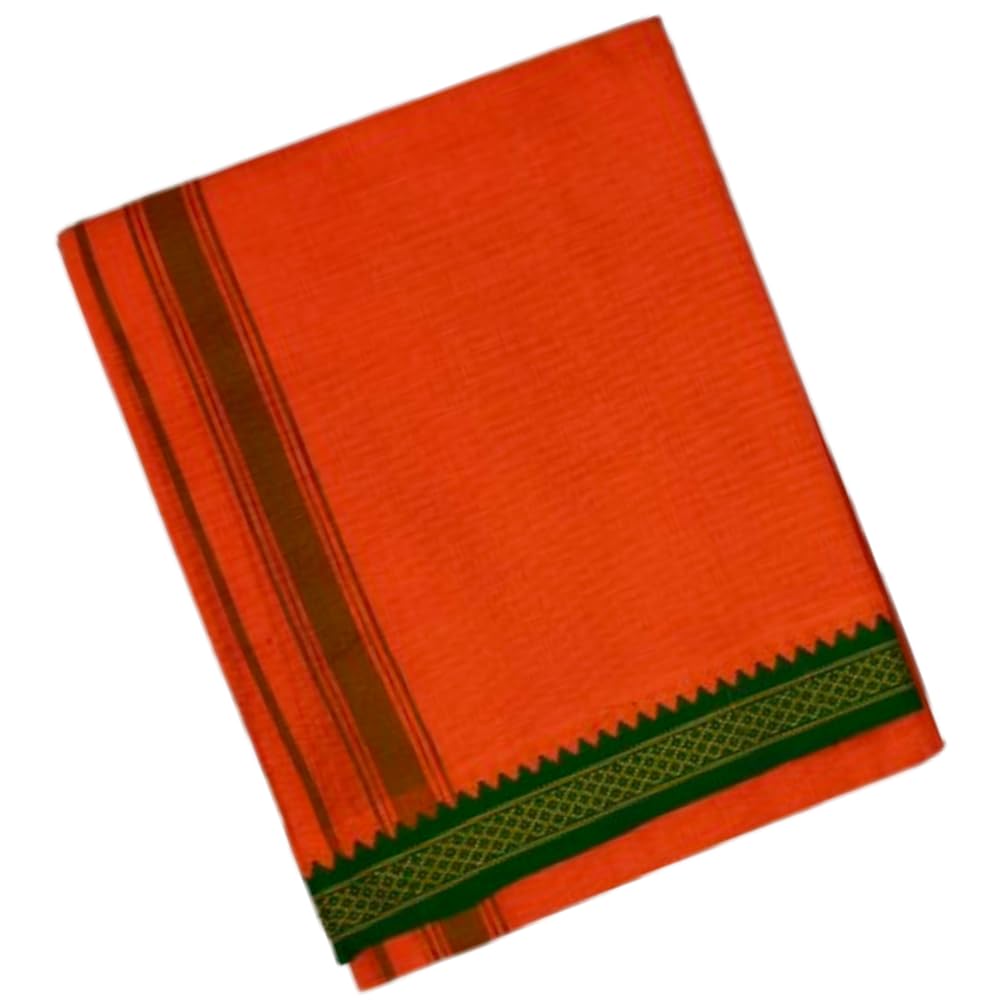 YGM Men’s Nithyam Traditional Dhoti | Indian Veshti | Temple, Pooja, Wedding & Festival Wear-picture-13