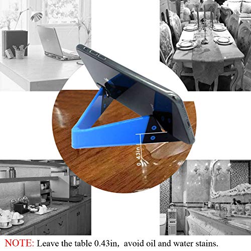 Kemoxan 5823871540 Portable Cell Phone Stand For Desk, Foldable Pocket Travel Mobile Phone Holder, Upgrade Universal V Smartphone Kickstand Mount Compatible thumb #5