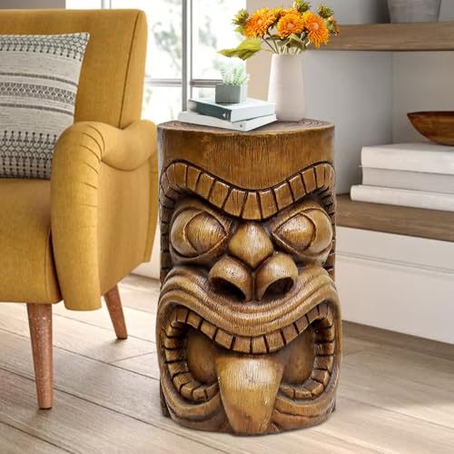 SKYFIRE-Outdoor-Decorative-Sculpture-The-Grande-Tiki-God-Kanaloa-Teeth-Indoor-Ornamental-Outdoor-Table-Statues-for-Garden-Patio-Backyard-Lawn-House-Office-Decor-196H-Concrete-Stool-End-Table SKYFIRE Outdoor Decorative Sculpture The Grande Tiki God Kanaloa Teeth Indoor Ornamental Outdoor Table Statues for Garden Patio Backyard Lawn House Office Decor 196H Concrete Stool End Table
