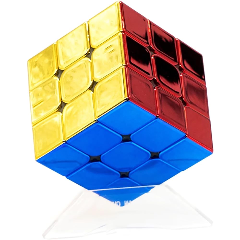 BroMoCube ShenShou Legend 3x3 Metallic Speed Cube Stickerless Metallic Mirror Refective Cube (Matallic)