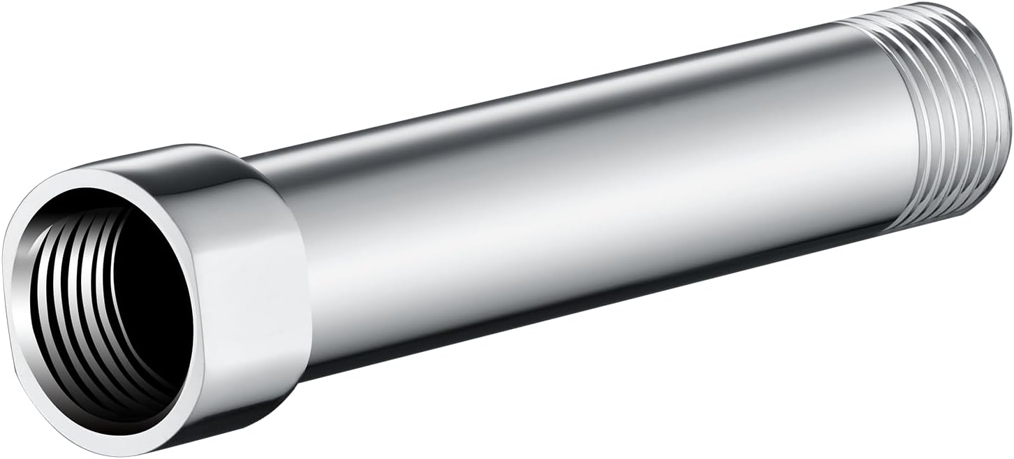 BRIGHT SHOWERS Extensor de brazo de ducha para lluvia y cabezal de ducha de mano, brazo de extensión de cabezal de ducha de 4 pulgadas, extensión de