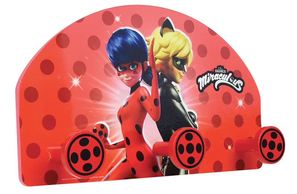 Porte-manteau Ladybug Miraculous Fun House résistant pour suspendre les affaires