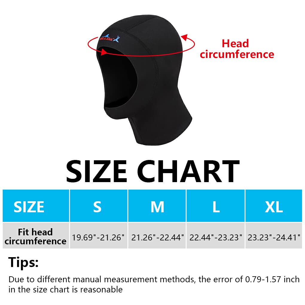 VOILE DE PLONGÉE 1 MM Casquettes De Plongée Néoprène Thermique CR Super Élastique Équipement De Plongée Couvre-Cou Couverture Bonnet De Bain pour Hommes