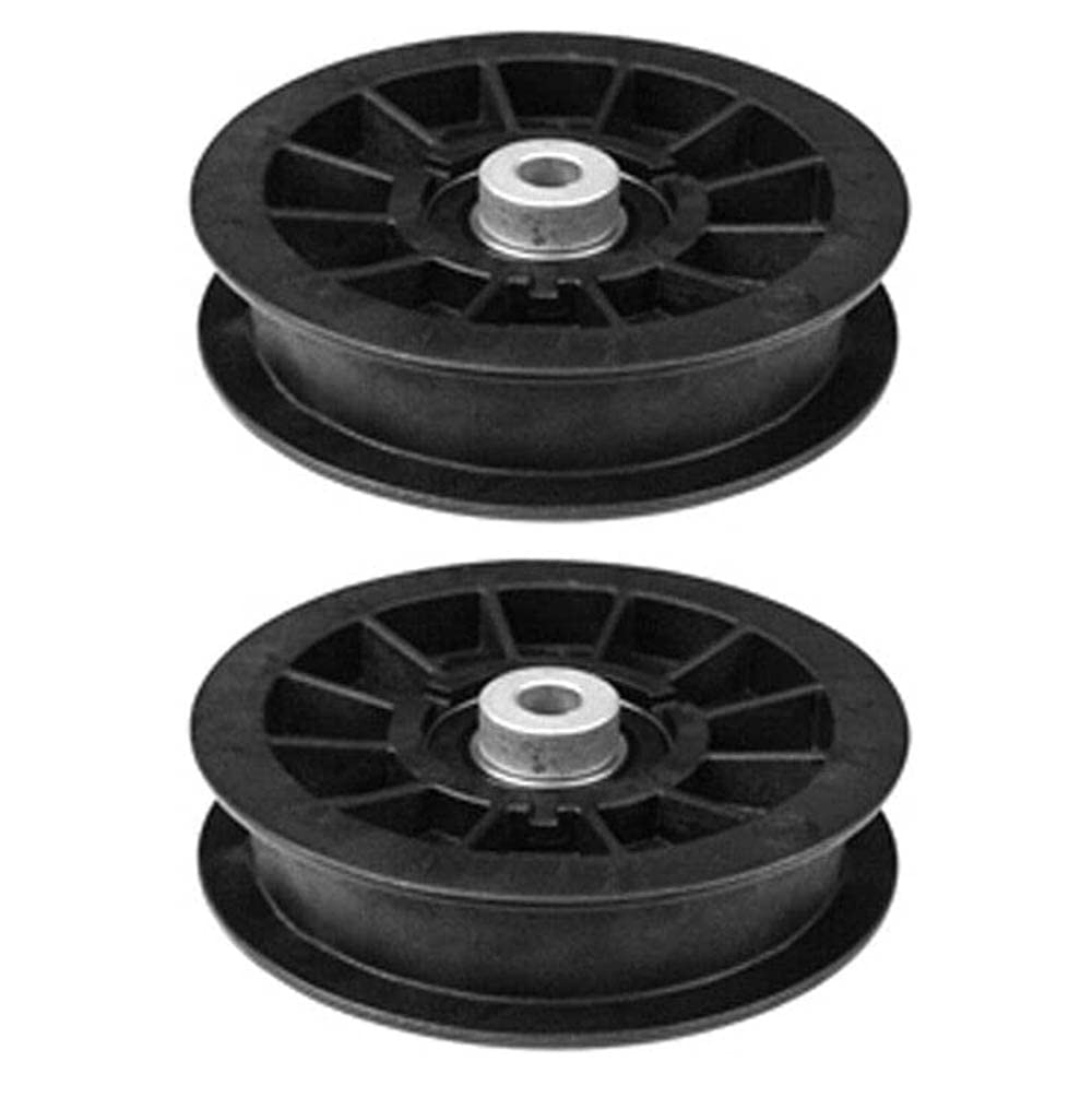 12301 Flat Idler Pulley Replacement for Rotary Fits for Exmark Toro 109-3397 Quest 74812 74815 74820 74824 74914, 3/8” x 3-1/2” x 3/4”, 2-Pack