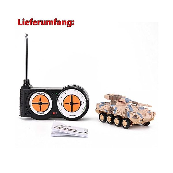 HSP Himoto RC Mini Ferngesteuerter Panzer mit integriertem Akku, Panzer-Kampfwagen M1128 Stryker, Tank-Fahrzeug inkl… – Bild 6