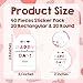 40PCS Happy Valentine's Day Gift Tags Stickers – 20 Rectangle & 20 Round Stickers, Pink Words Labels Self-Adhesive Name Tags for Valentine Party Decorations, Presents Wrapping Supplies - A02