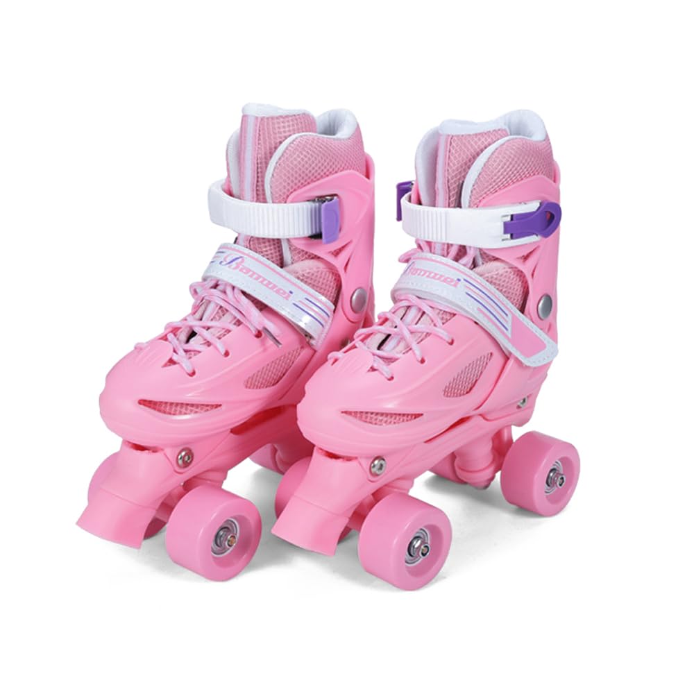 Pattini per bambini, traspiranti, per bambini, pattini a rotelle per principianti, pattini stabili per bambini, dimensioni regolabili, pattini a rotelle