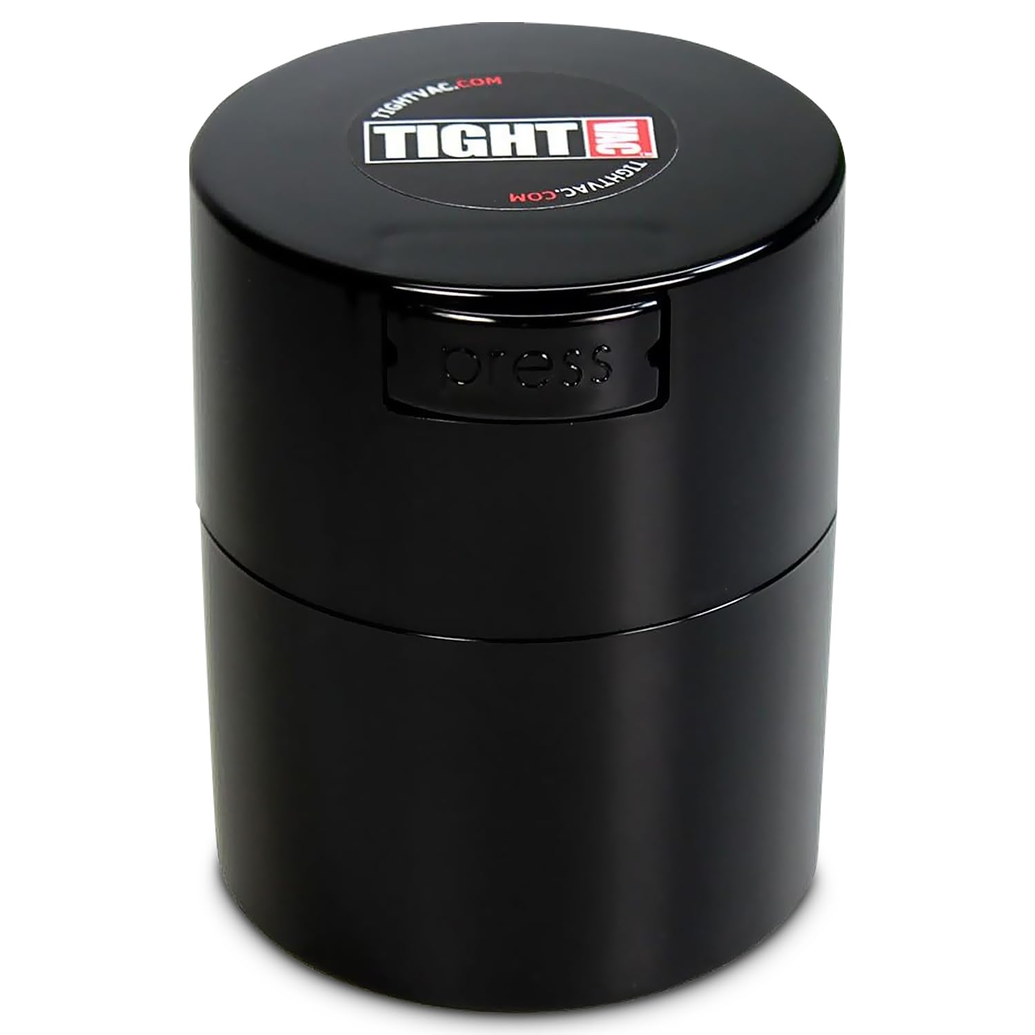 Tightpac Black Tightvac 0.29L Airtight Vacuum Container (3 Oz) – Smell Proof Food Storage – Bpa-Free (Black)