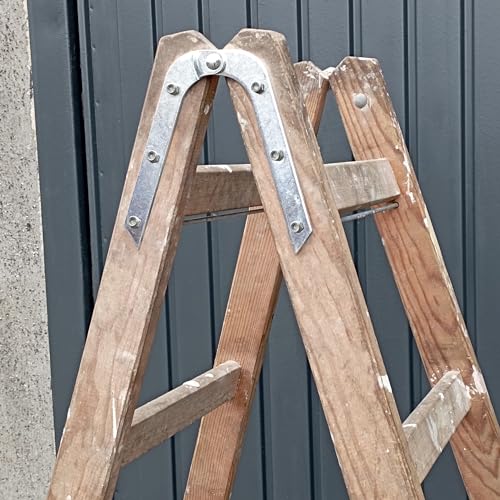 VORMANN Leiterband | Leiterscharnier | Stehleiterband | Klappleiterband | Holzleiterband | Stahl verzinkt | witterungsbeständig | 2er Set | 195 x 21 mm | Made in Germany