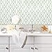 RoomMates RMK9120WP Aqua Blue Trellis Peel and Stick Wallpaper