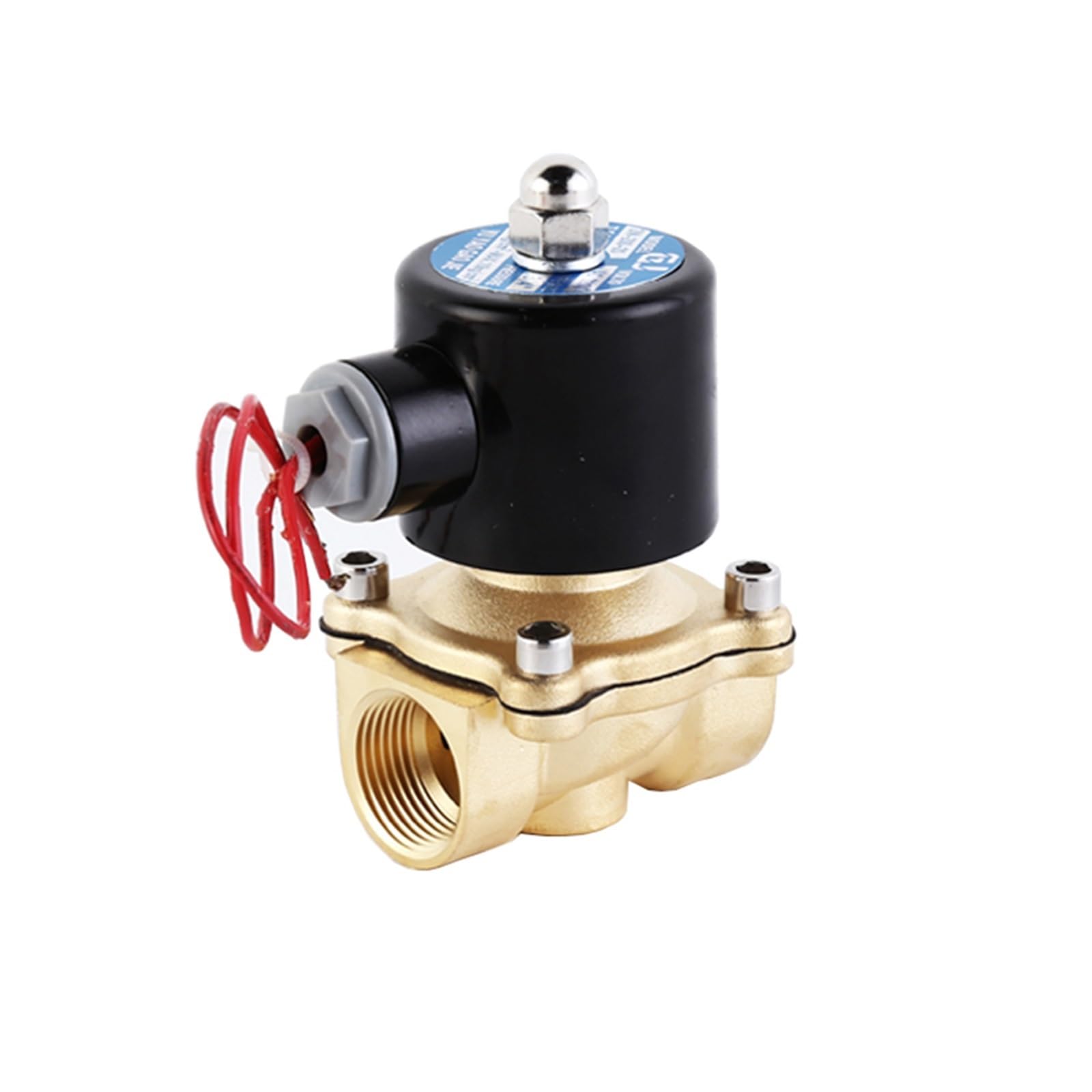 Yiqtjnzfgp G-24Vdc-Nbr-Seal 3/4'' Brass Solenoid Valve 24V 12V 220V 110V Normally Closed Fo(G-24Vdc-Nbr-Seal)