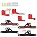 RZXYLRC Shock Flex Blades and Aluminum Shock Absorber Mounts for 1/24 RC Crawler SCX24 90081 C10 Ford Bronco Jeep Gladiator Upgrade Parts (Red)