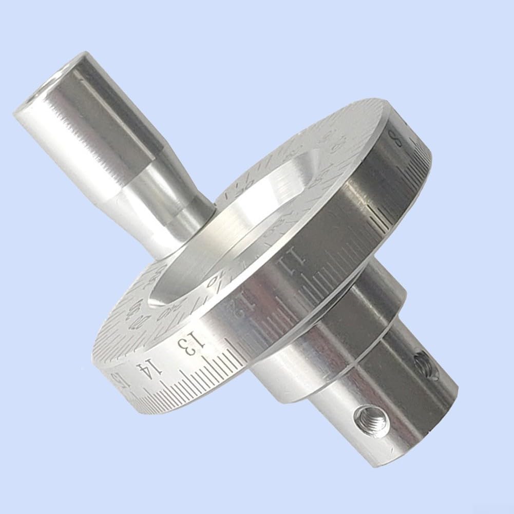 Robust gebautes Handrad aus Aluminiumlegierung mit gravierter Skala für genaue Leistung (6 mm)