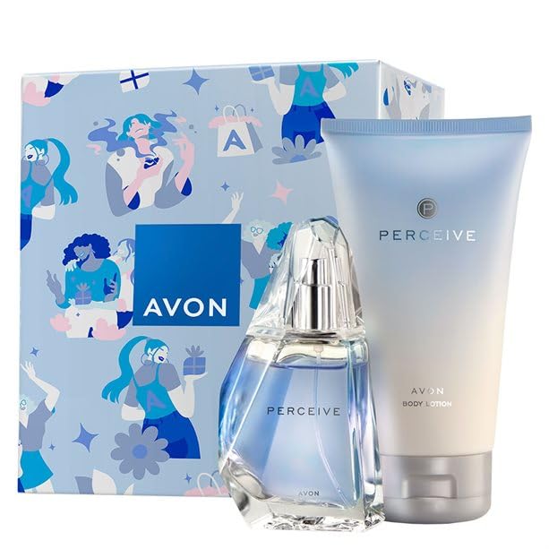 AVON Set de regalo Perceive para usted Perfume Spray & Loción...