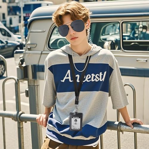 4PCS Secret Agent Accessories, Secret Service Costume Set with Adjustable Zipper Ties Sunglasses Fake Earpiece ID Card for Adult Kids Halloween Cosplay