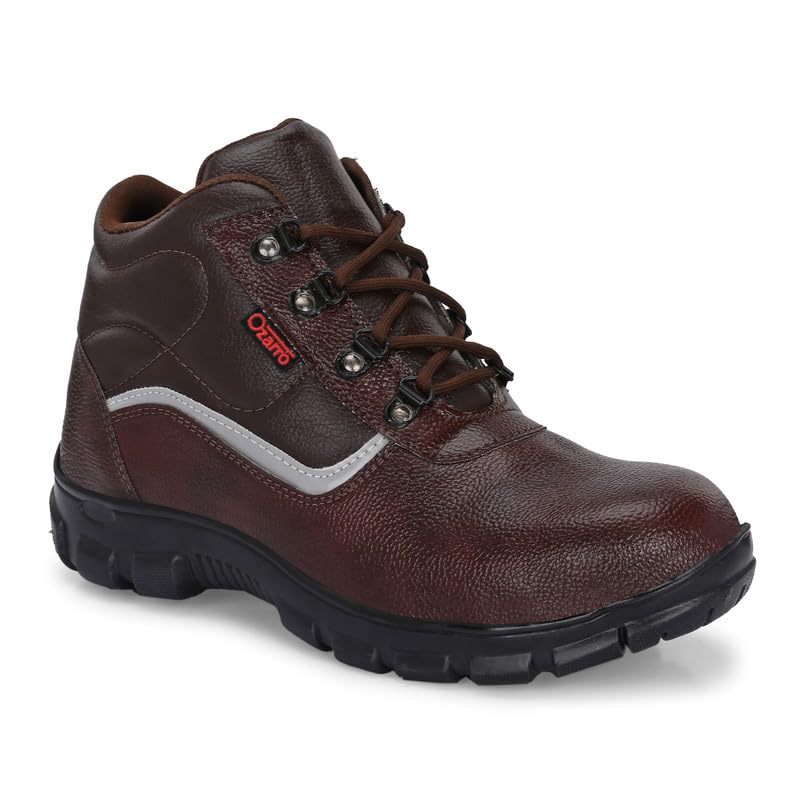 Ozarro Brown Genuine Leather Steel Toe Safety Shoe M4425,07 (B0DGLBWLQ4) Amazon Price History, Amazon Price Tracker