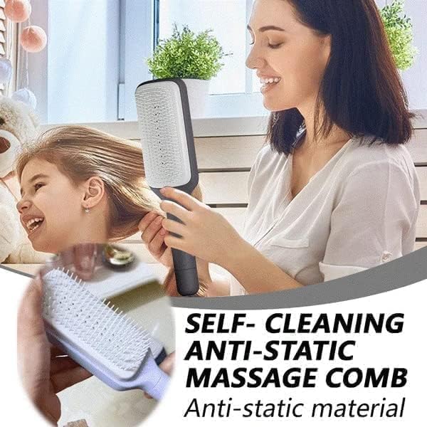 Image of Detangling Hair Brush for Women & Men- Anti Hair Fall Comb for Curly, Wavy & Straight Hair | Hair Straightening Brush, Wet & Dry Styling Brush | Scalp Massager, Frizz Control & Tangle (Detangler hair brush)