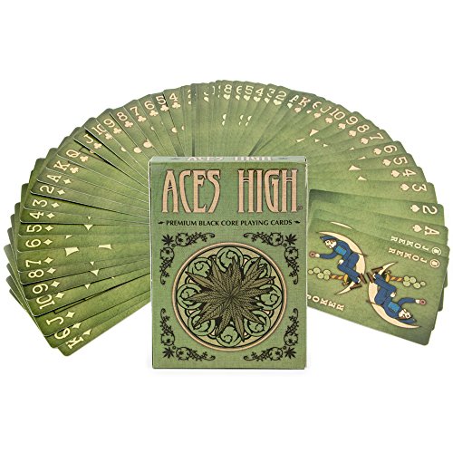 Baraja de Poker Verde Aces High Canvas