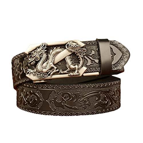 Cinturón con hebilla de dragón plateado 3D RBUDSPOLF el regalo perfecto para hombres 2